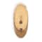Dritz® 50mm Light Brown Sustainable Wood Grain Oval Button, 3ct.